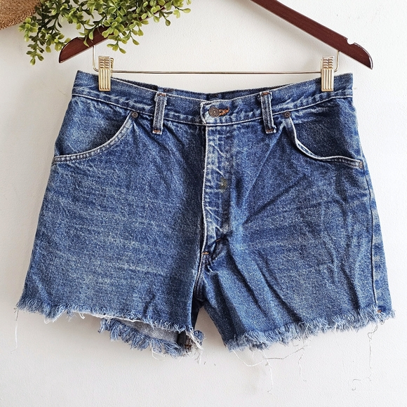 GAP Pants - Vintage 90s Gap Denim Cut Off Shorts High Rise 30” Waist Size M Blue Jean